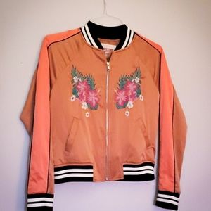 Mossimo Supply Satin Embroidered Jacket